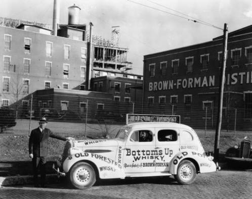 BrownForman_advertising_car_Louisville_Kentucky_1936