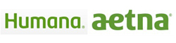 Humana and Aetna logos 250