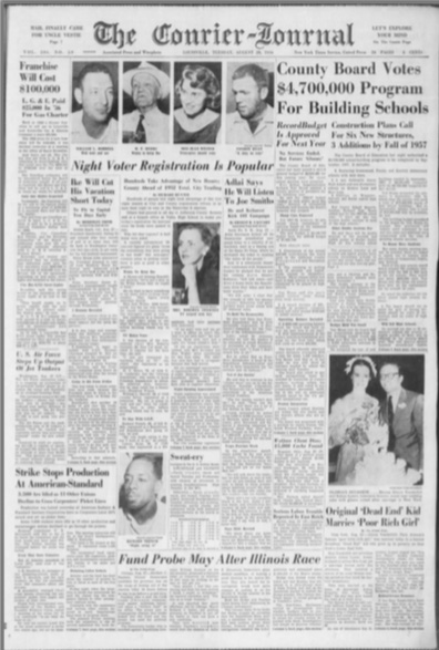 CJ front page August 28 1956